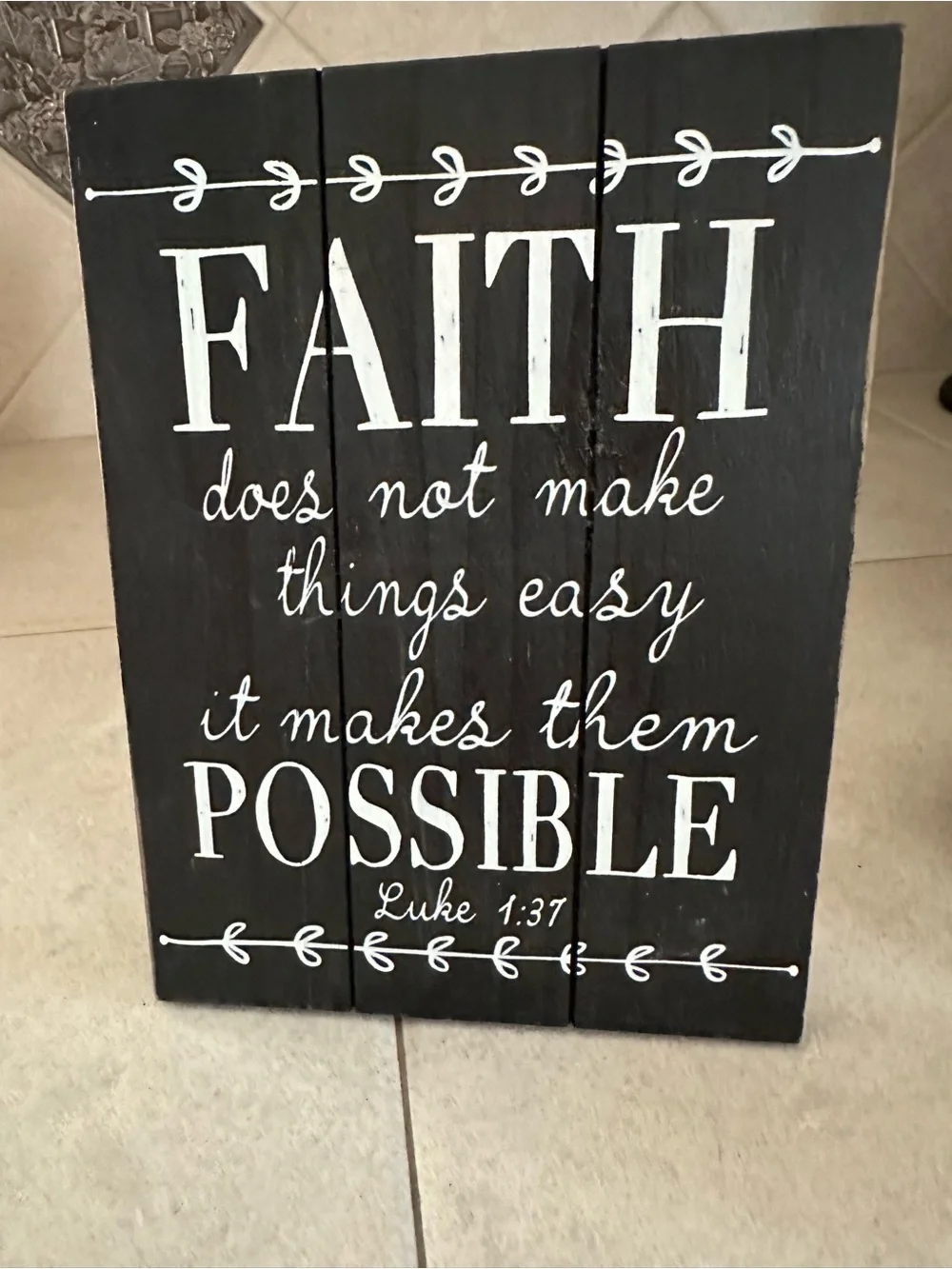 Faith-Inspired Wall Decor Set in Black, White, and Gray ( 5 pieces)